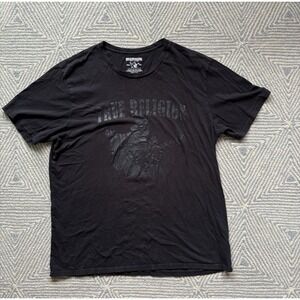 True Religion Buddha Graphic T-Shirt -‎ Black - XXXL 3XL
